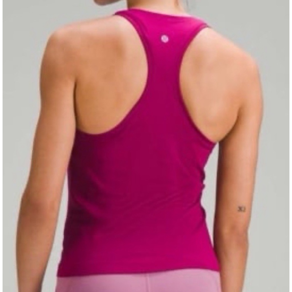 LULULEMON SWIFTLY TECH SCOOPNECK TANK 2.0 RACE LENGHT JEWELED MAGENTA SIZE 8 NWT